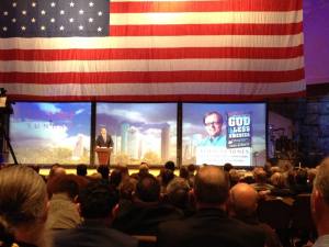 Todd Starnes speaking at 2014 